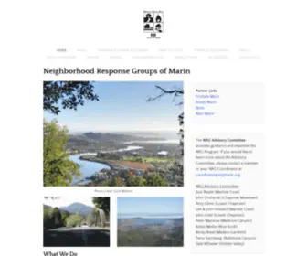 NRgmarin.org(NEIGHBORHOOD RESPONSE GROUPS OF CENTRAL MARIN) Screenshot