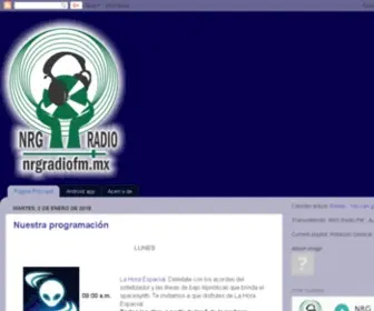 NRgradiofm.mx(NRG Radio FM) Screenshot