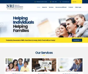 Nriwealth.com(NRI Financial Adviser) Screenshot