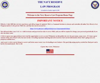 Nrjag.org(The Naval Reserve Judge Advocate General's Corps/Law Program) Screenshot