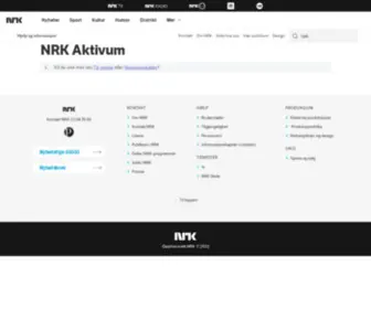 Nrkaktivum.no(NRK Aktivum) Screenshot