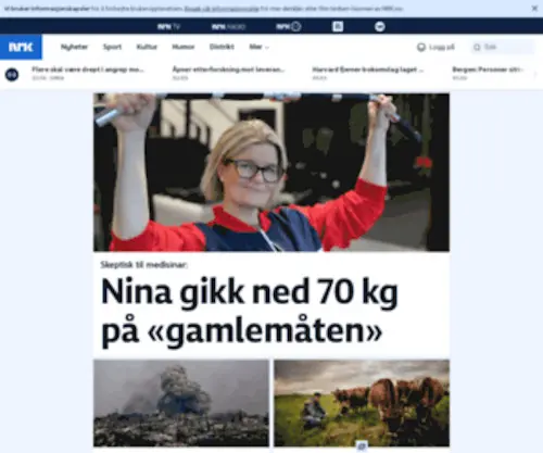 NRK.no(Er Norges største tilbud på nett) Screenshot
