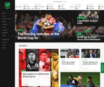 NRL.com.au(The official website of the National Rugby League) Screenshot