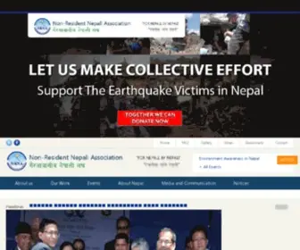 NRN.org.np(Non-Resident Nepali Association) Screenshot