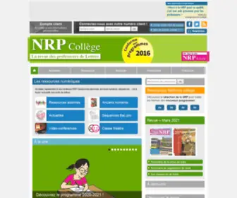 NRP-College.com(NRP Collège) Screenshot