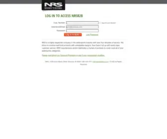 NRSB2B.com(Log in to access) Screenshot