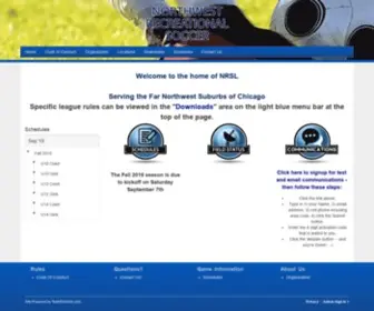 NRSlsoccer.org(Northwest Recreational Soccer League) Screenshot
