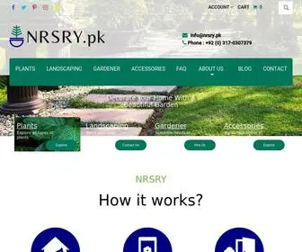 NRSRY.pk(Online Plants Nursery &amp; Landscaping in Karachi) Screenshot