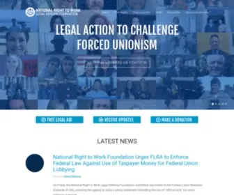 NRTW.org(National Right to Work Foundation Home) Screenshot