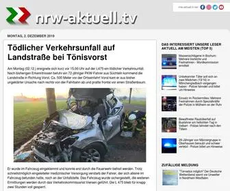 NRW-Aktuell.tv(Ihre Nachrichtenseite mit Infos und Bildern aus und für Nordrhein) Screenshot