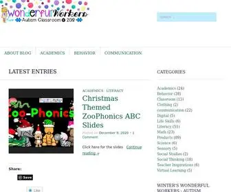 Nrwinter.com(Winters Wonderful Workers Autism Classroom) Screenshot