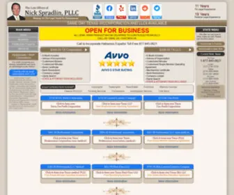 NS-Texaslawfirm.com(Incorporate your Texas business online by an attorney. Make sure your business) Screenshot