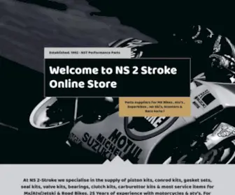 NS2Stroke.co.za(Superbike, MX Bikes, Motorcycles, Scooters, Jet Ski's, ATV's & Racing Kart spares and parts) Screenshot
