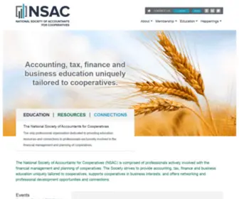 Nsacoop.org(National Society of Accountants for Cooperatives (NSAC)) Screenshot