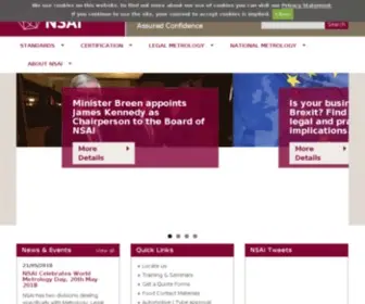 Nsai.ie(NSAI (National Standards Authority of Ireland)) Screenshot