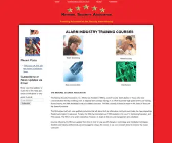 Nsai.org(Providing Education for the Security Alarm Industry) Screenshot