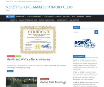 Nsarc.ca(NORTH SHORE AMATEUR RADIO CLUB) Screenshot