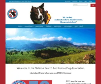 Nsarda.org.uk(The National Search And Rescue Dog Association) Screenshot