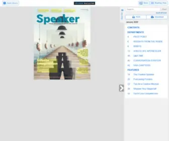 Nsaspeaker-Magazine.org(September/October 2022) Screenshot