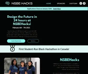 Nsbehacksuoft.ca(NSBEHacks) Screenshot