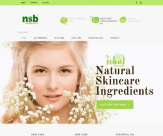 NSbherbals.com(Organic Beauty Store) Screenshot