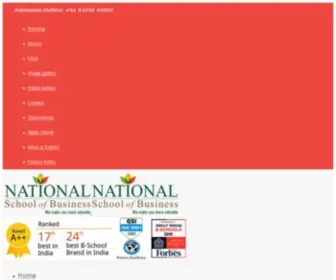 Nsbindia.org(National School of BusinessNational School of Business) Screenshot