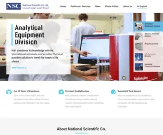 NSC-Ksa.com(Architects of Laboratory Solutions) Screenshot