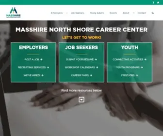 Nscareers.org(The North Shore Career Center) Screenshot