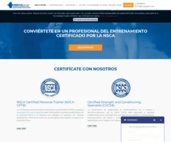 Nscaspain.com(NSCA® Spain) Screenshot