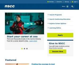 NSCC.ca(Nova Scotia Community College) Screenshot