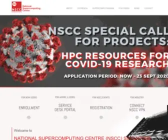 NSCC.sg(National Supercomputing Centre Singapore) Screenshot