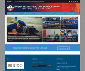 NSCDC.gov.ng(Official Website of the Nigeria Security and Civil Defence Corps. NSCDC) Screenshot