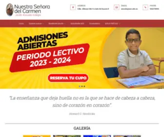 NSC.edu.ec(Unidad Educativa Nuestra Señora del Carmen) Screenshot