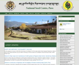 NSC.gov.bt(National Seed Centre) Screenshot