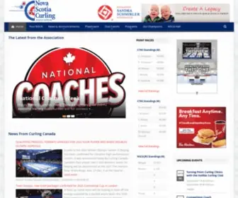 Nscurl.com(Nova Scotia Curling Association) Screenshot