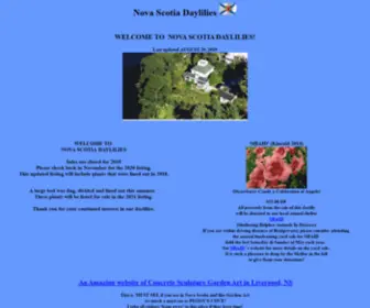 Nsdaylilies.com(Nova Scotia Daylilies) Screenshot