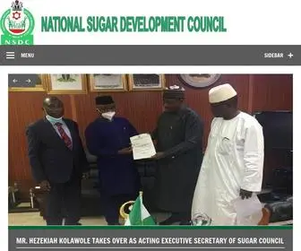 NSDcnigeria.org(National Sugar Development Council) Screenshot
