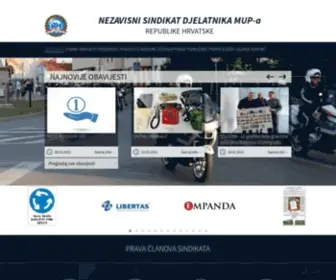 NSdmup-A.hr(Nezavisni sindikat djelatnika Ministarstva unutarnjih poslova Republike Hrvatske) Screenshot