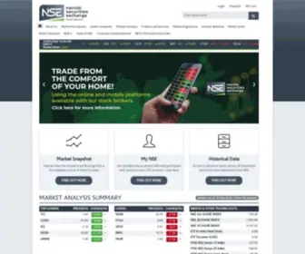 Nse.co.ke(The Nairobi Securities Exchange (NSE)) Screenshot