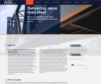 Nsfegypt.com(NATIONAL STEEL FABRICATION) Screenshot