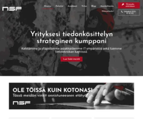 NSF.fi(Etusivu) Screenshot