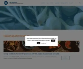 Nsfinternational.eu(Food and Water Safety & Quality in Europe) Screenshot