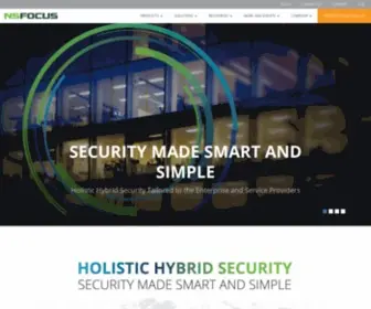 Nsfocus.com(NSFOCUS is a global leading DDoS mitigation (Anti) Screenshot