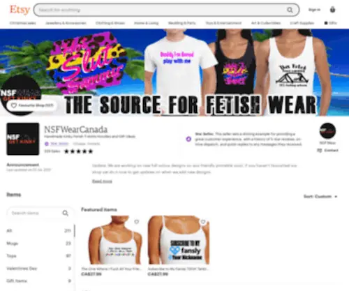 NSfwear.ca(You searched for) Screenshot