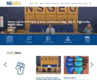 Nsgeu.ca(Nova Scotia Government and General Employees Union) Screenshot