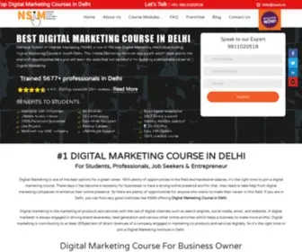 Nsim.in(Best Digital Marketing Institute in South Delhi) Screenshot