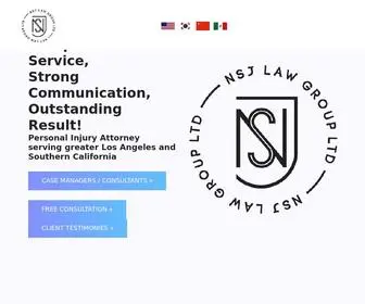 NSjlawgroup.com(NSJ LAW GROUP) Screenshot