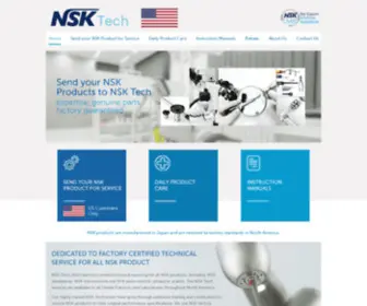 NSktech-US.com(NSK Tech Service and Repair for NSK Dental Products in North America) Screenshot