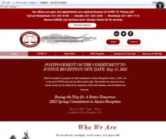 Nslawservices.org(Nassau Suffolk Law Services) Screenshot