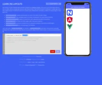 Nslayouts.com(Learn NativeScript Layouts) Screenshot